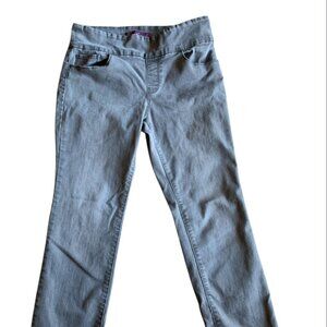 Gloria Vanderbilt Amanda Pull-On Jeggings Gray Size 10S | Pre-owned